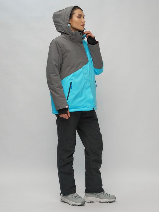 Горнолыжный костюм женский большого размера голубого цвета 02278Gl - Chunmai фото 10