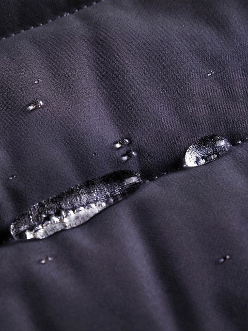 Куртка женская стёганая с капюшоном с графеновой подкладкой черного цвета 9624_1Ch