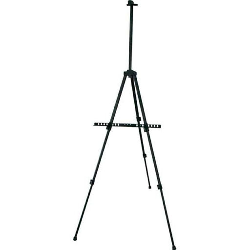 Мольберт художественный "ART" напольный, металлический, телескопический, максимальный размер мольберта 160x94x90 см, вес 900 г, максимальная высота холста 83 см, с возможностью регулировки угла наклона, с чехлом для транспортировки, в картонной коробке