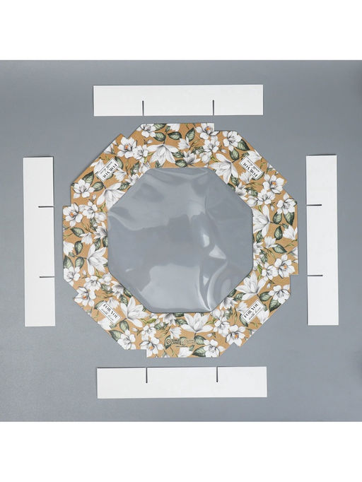 Цена за 5 шт. Коробка кондитерская, упаковка, For you with love, 27×27×5 см