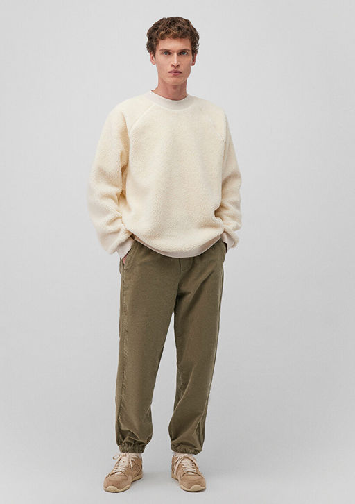 Haki Kadife Pantolon