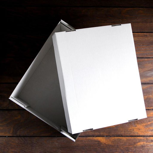 Цена за 2 шт. Складная коробка, белая, 31,2 х 25,6 х 16,1 см - UPAK LAND фото 2