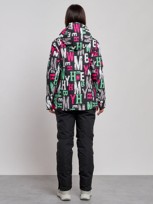 Горнолыжный костюм женский зимний черного цвета 022302Ch - Mtforce фото 5