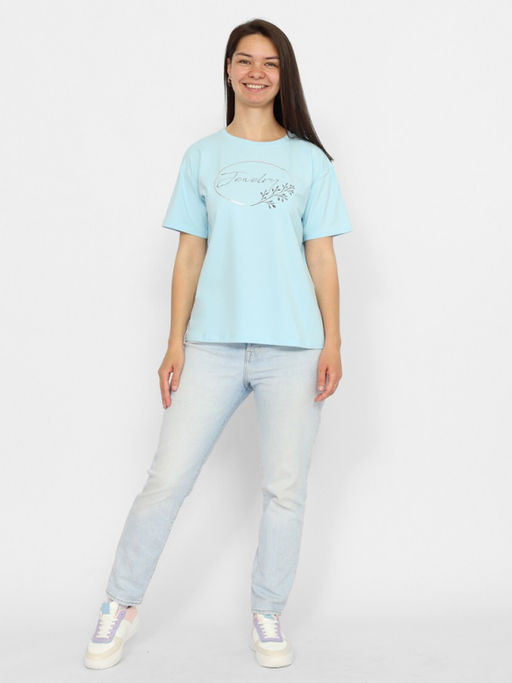 CRB wear/CSMW 60271-43 Футболка женская,голубой/Ex.Cherubino  фото 2