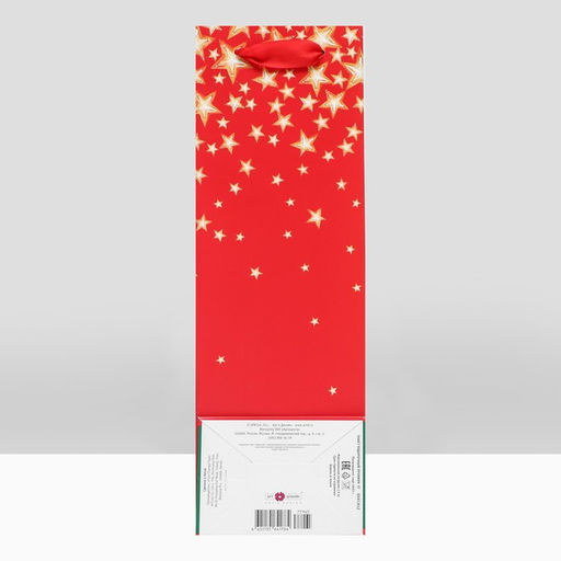 Пакет подарочный Блёстки, люкс 12 х 36 х 8,5см - Simaland фото 4