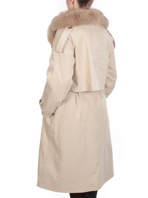 21003 BEIGE Пальто зимнее женское MAILILUO (150 гр. холлофайбера) - Fashion фото 4