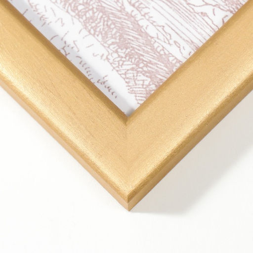 Фоторамка для фото 21×30 см Samoa, сосна под золото, (пластиковый экран)