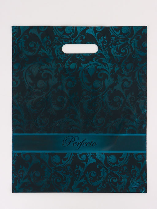 Цена за 25 шт. Пакет «Перфекто Ультрамарин», полиэтиленовый с вырубной ручкой, 90 мкм, 30×37 см