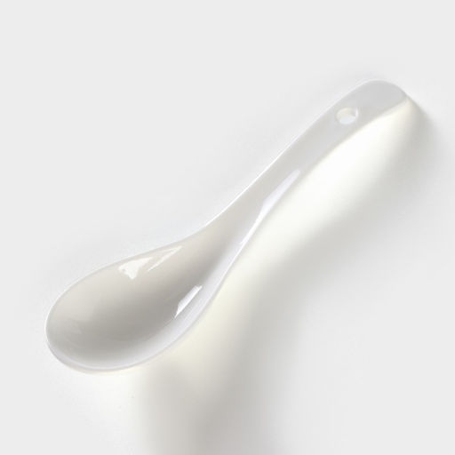 Супница BellaTenero, 450 мл, 15×11.5×7.5 см, с ложкой, на бамбуковой подставке, фарфор, белая