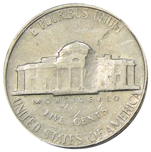 Монета 5 центов 1969 года S США