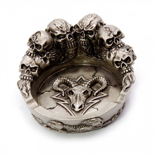 Пепельница Черепа символизирует защиту от внезапной смерти d-11см ХРУПКОЕ