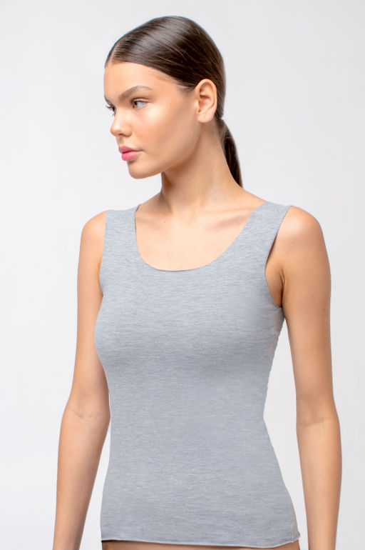 Арт. 3752/2 Майка женская 40-48 (5 шт) Цвет:серый меланж - Калинка фото 6