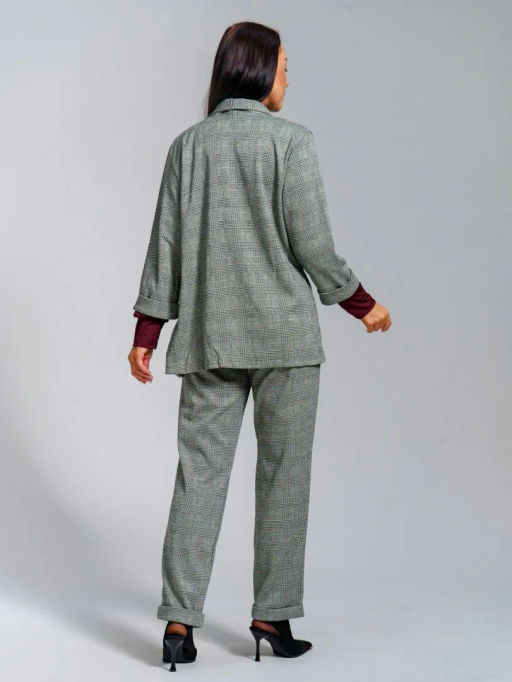 Классика(зелёный) жакет , жаккард (30%вискоза 65%п/э 5%лайкра)