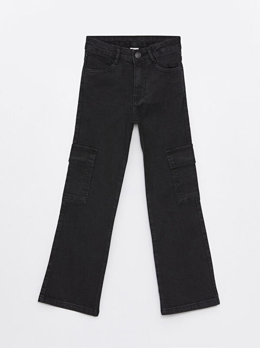 ?spanyol Pa?a K?z ?ocuk Kargo Jean Pantolon