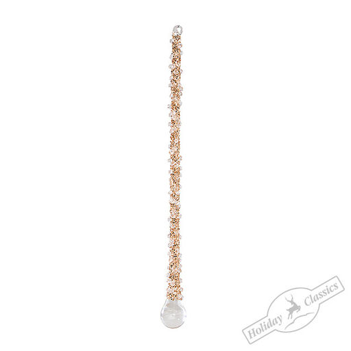 Сосулька-капля шампань (стекло) 2х2х25 см