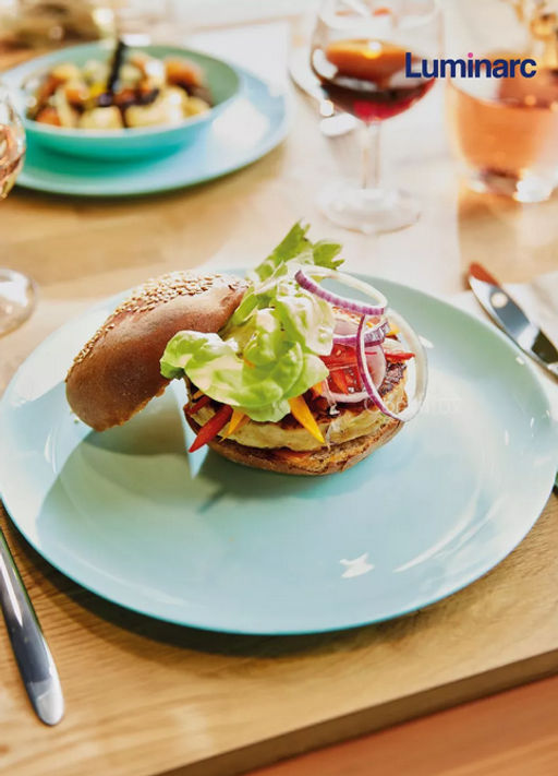 Тарелка десертная ДИВАЛИ ЛАЙТ ТЮРКУАЗ бирюзовый 19см арт.P2613 /Люминарк/ - Luminarc фото 12