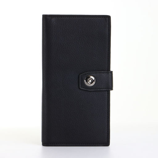 Портмоне мужское на магните, чёрное