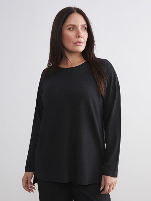 Bisiklet Yaka Oversize Kad?n Ti??rt