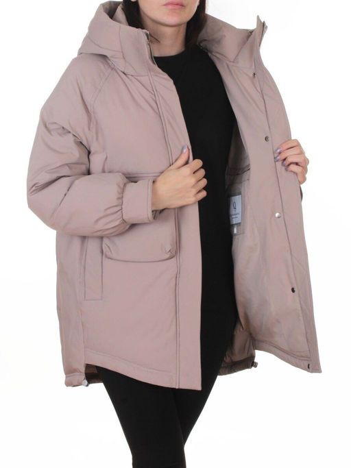 9912 PINK POWDER Куртка зимняя женская (150 гр. холлофайбер)