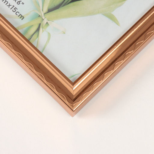 Фоторамка 10×15 см «Волнистая линия на золоте», пластик, 1.3×12×17 см