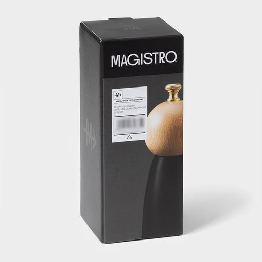Мельница для специй Magistro Ollander, 17 см, цвет чёрный  фото 5