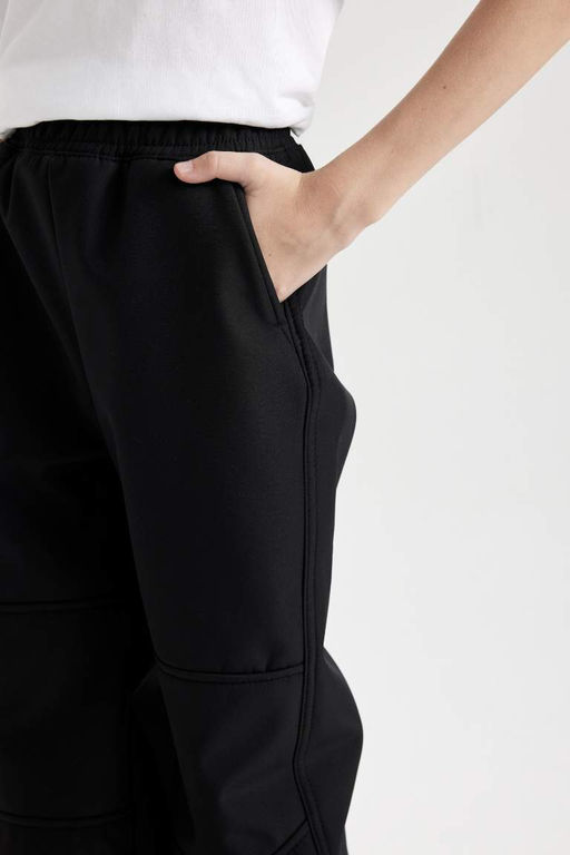 Брюки Jogger Leg для мальчиков с плюшевой флисовой подкладкой - Defacto фото 5