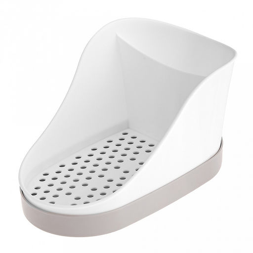 Подставка для губок, моющего средства, тряпок пластмассовая 12х18х10см, смоки (Россия)