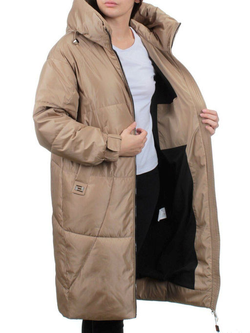 118 BEIGE Пальто зимнее женское (холлофайбер 200 гр.) - Fashion фото 7