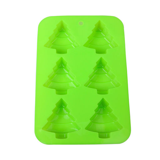 Форма для выпечки силикон. 6 ячеек, Новогодняя арт. HL-088/122/065/ (732924, 732925, 732927)