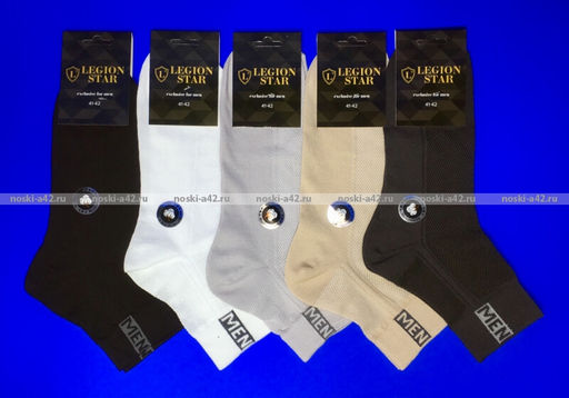 Цена за 10 пар. Легион носки мужские синие 29  фото 11