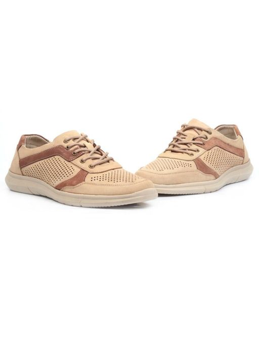 Б699А-3 BEIGE Полуботинки мужские (натуральная замша) - Фабричный китай фото 14