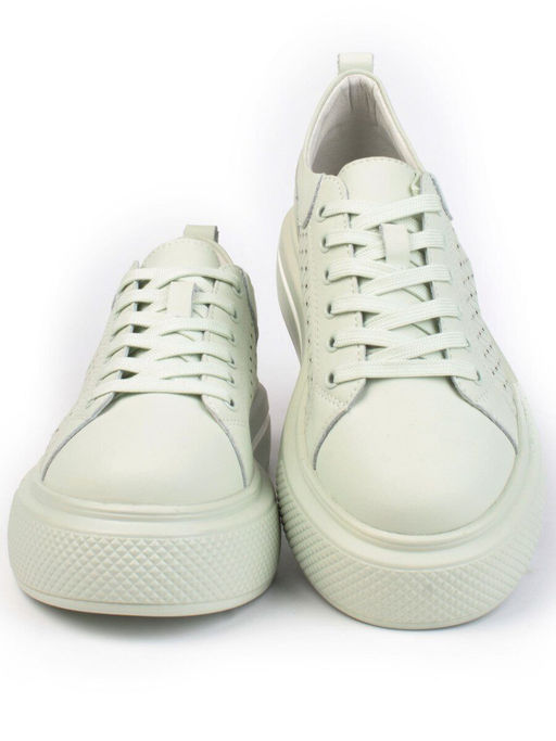 05-DXT52-3 LT. GREEN Кроссовки женские (натуральная кожа) - Фабричный китай фото 9