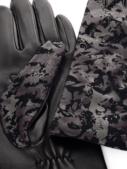 Перчатки женские ш+каш. IS00156 black/porto - Eleganzza фото 2