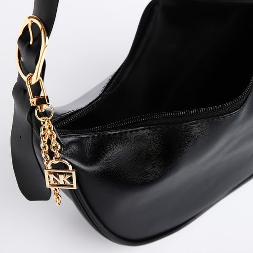 Сумка женская из искусственной кожи NAZAMOK, 28х15 см, черный цвет  фото 8