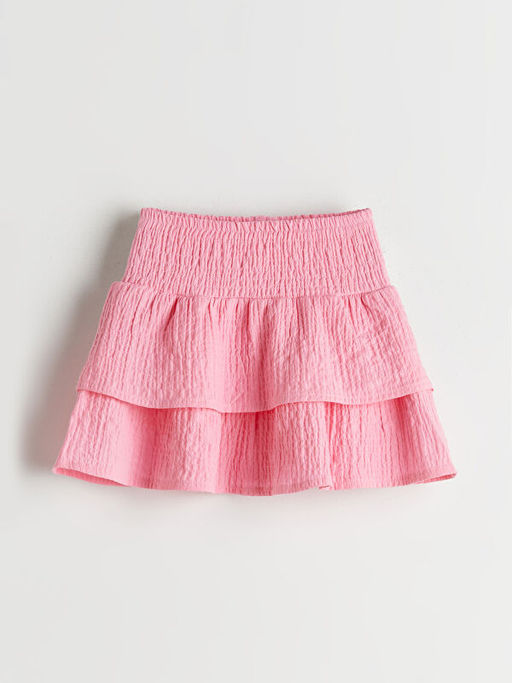 Beli Lastikli Pileli K?z ?ocuk Etek