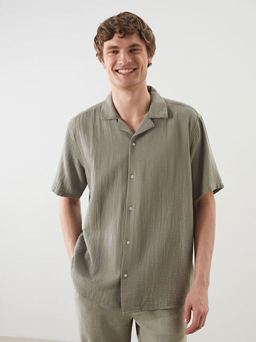 Standart Fit K?sa Kollu Erkek G?mlek