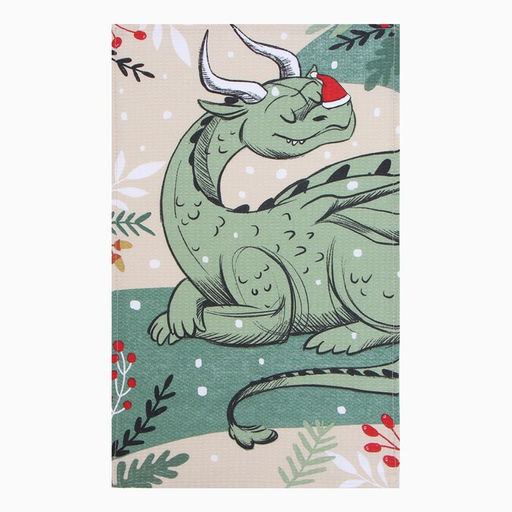 Полотенце Доляна Новогоднее настроение 28х46 см, 100% хл, вафля 160 г/м2  фото 2