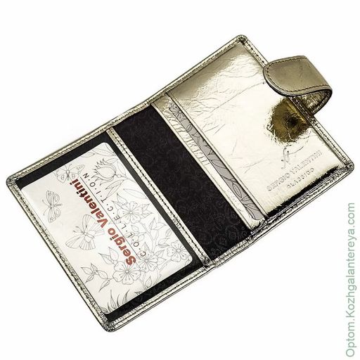 Женская кожаная визитница Sergio Valentini СВ 8139-010  фото 7