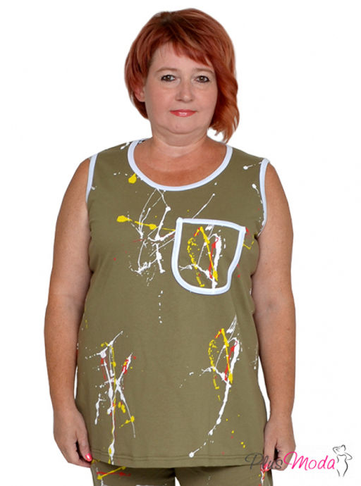 Майка Модель №1335 размеры 44-84 - Plusmoda фото 7
