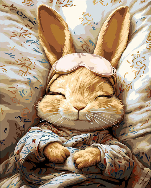 ФРЕЯ PNB/PL-336 Набор для раскрашивания по номерам 50 х 40 см Сон зайки