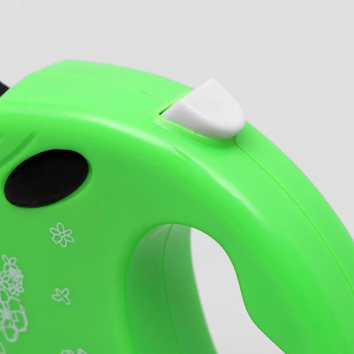 Рулетка Цветы, 3 м, до 10 кг, зелёная - Пижон фото 2