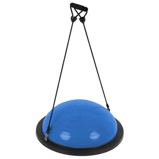 Полусфера BOSU гимнастическая ONLYTOP, 58×25 см, с насосом, синяя
