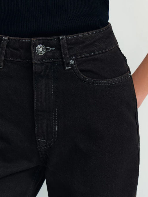 Джинсы straight с высокой посадкой регулярной длины / Zarina