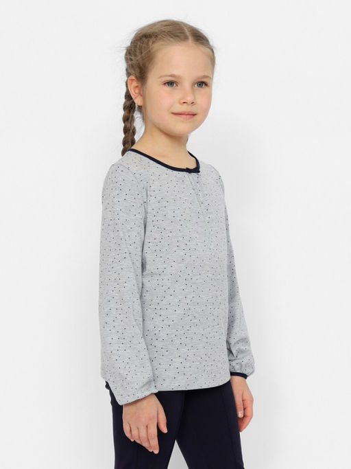 CRB wear/CWKG 63616-11 Джемпер для девочки,серый меланж/Ex.Cherubino  фото 2