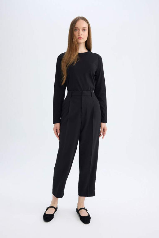 Туника-футболка с длинными рукавами стандартного кроя - Defacto фото 2