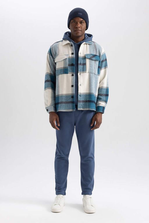Рубашка Relax Fit в клетку с длинным рукавом Lumberjack - Defacto фото 2