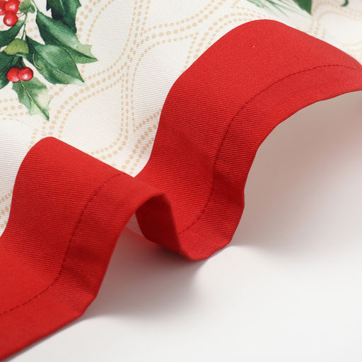 Скатерть новогодняя «Этель» Christmas wreath, 150×110 см +/-3 см с ВГМО, 100% хлопок, саржа 190 г/м²