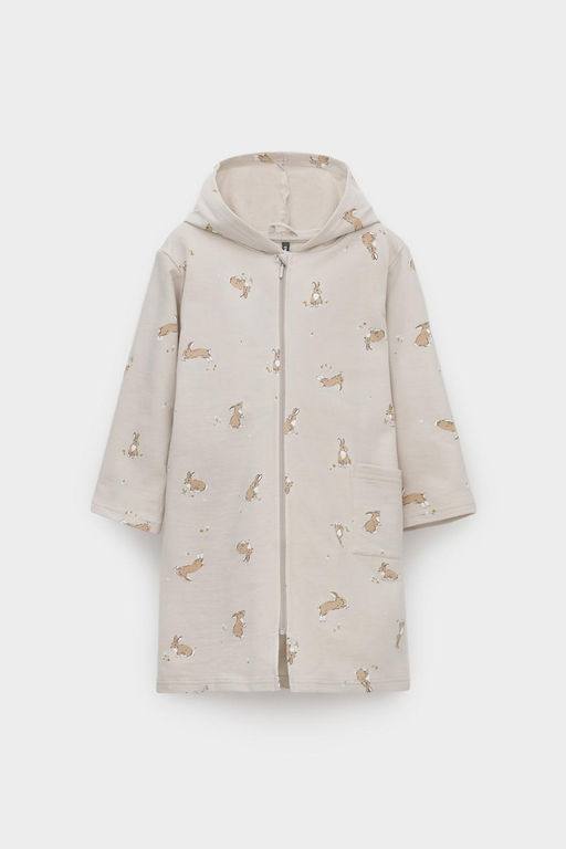 К 5764-1/бежевый,кролики и цветы халат дет - Crockid фото 3