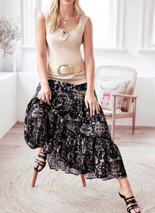 Топ, песочный - Linea tesini фото 3