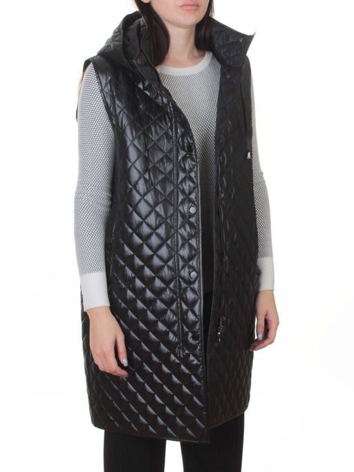 802 BLACK Жилет утепленный женский (50 гр. синтепон) - Fashion фото 8